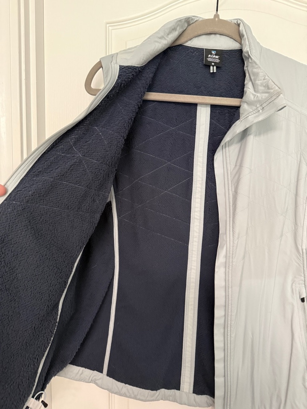 KÜHL Women’s Light Gray/Blue “THE ONE”Quilted Vest - Picture 7 of 14